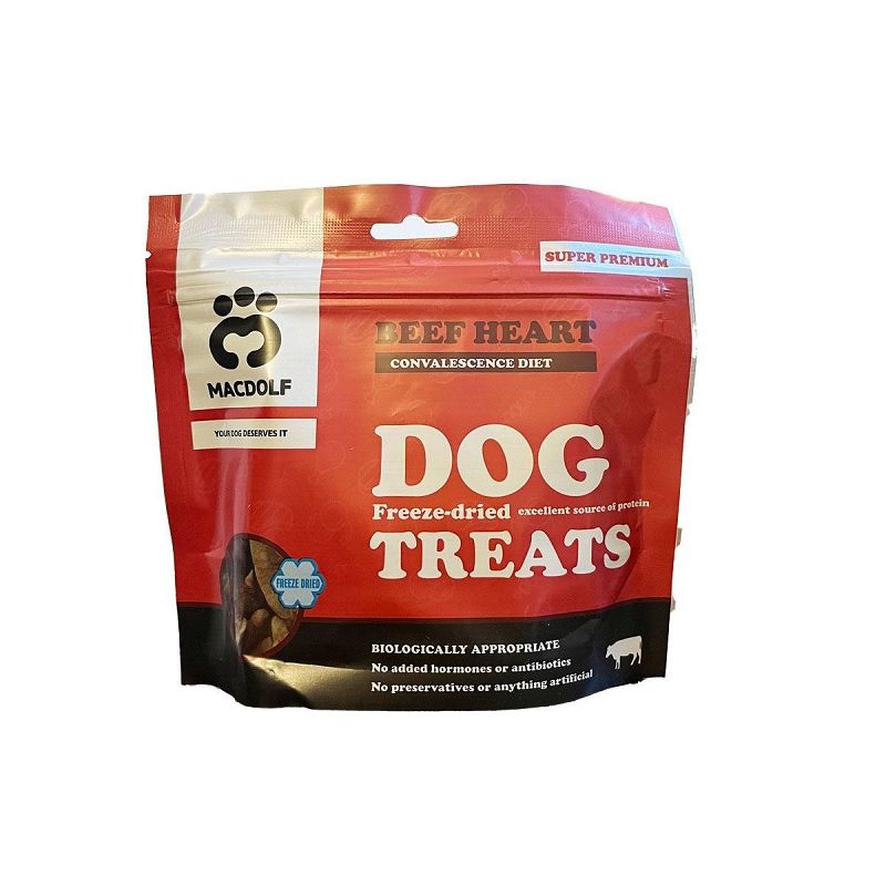 تشویقی سگ مکدولف مدل Macdolf Dog Freeze Dried طعم دل گوساله وزن 35 گرم