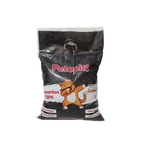 خاک بستر گربه کربن دار پتوپیا Petopia Cat Litter Carbon Active وزن 10 کیلوگرم